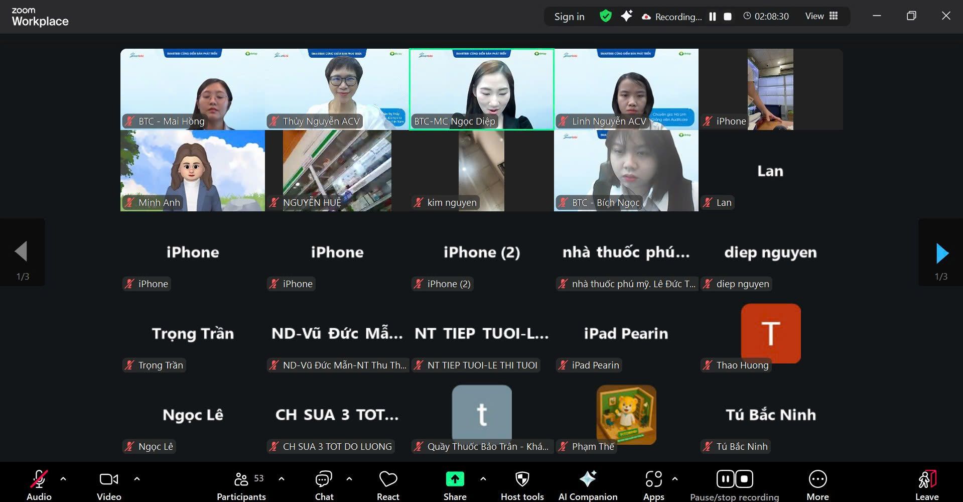 Buổi đào tạo HKD dược qua zoom