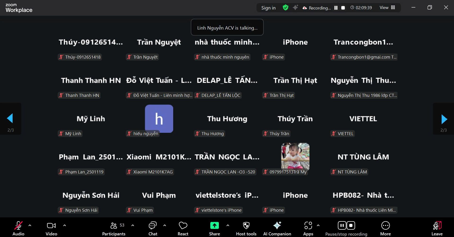 Buổi đào tạo HKD dược qua zoom