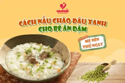 CÁCH NẤU CHÁO ĐẬU XANH CHO BÉ ĂN DẶM, MẸ NÊN THỬ NGAY