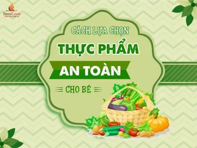 CÁCH LỰA CHỌN THỰC PHẨM ĂN DẶM AN TOÀN CHO BÉ