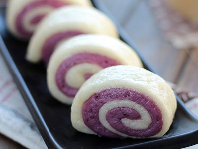 CÁCH LÀM BÁNH BAO SỮA KHOAI LANG TÍM CHO BÉ