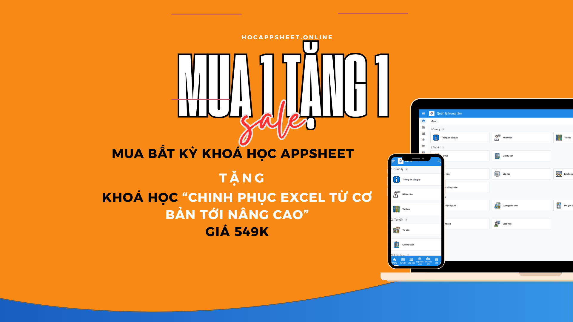 Khuyến Mãi Đặc Biệt: Học AppSheet Và Nhận Ngay Khóa Học Excel Miễn Phí!