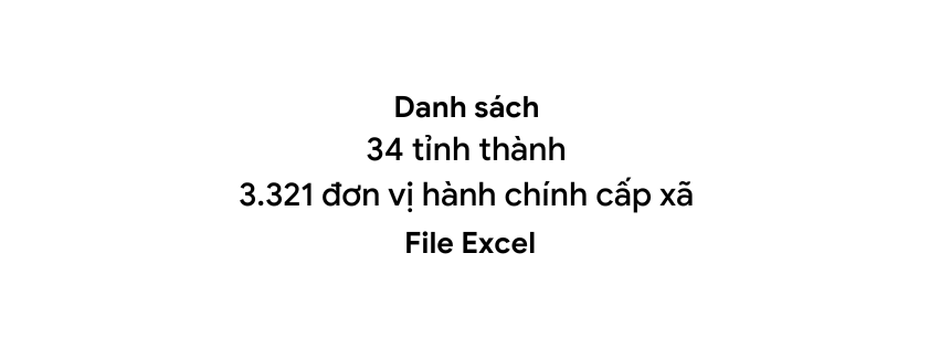 Danh sách 34 Tỉnh Thành Mới Trên Cả Nước