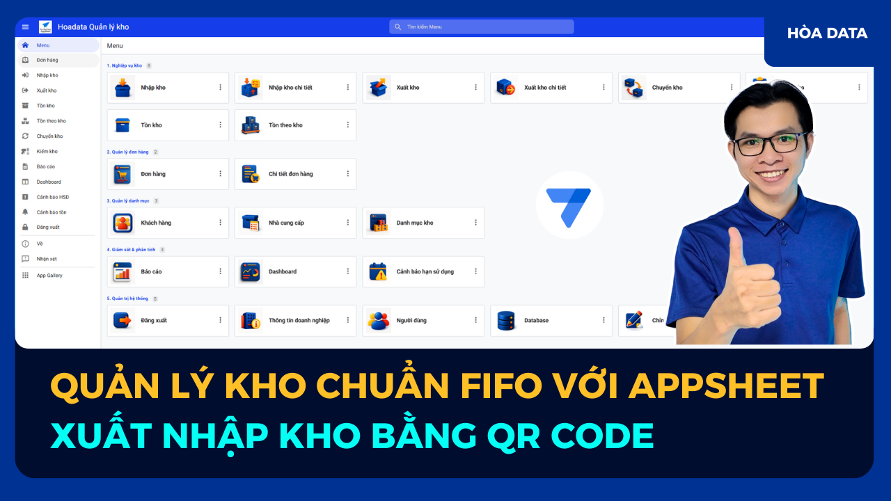 Tối Ưu Hóa Quản Lý Kho với AppSheet: Chiến Lược FIFO Hiện Đại Cho Kho Hàng Của Bạn