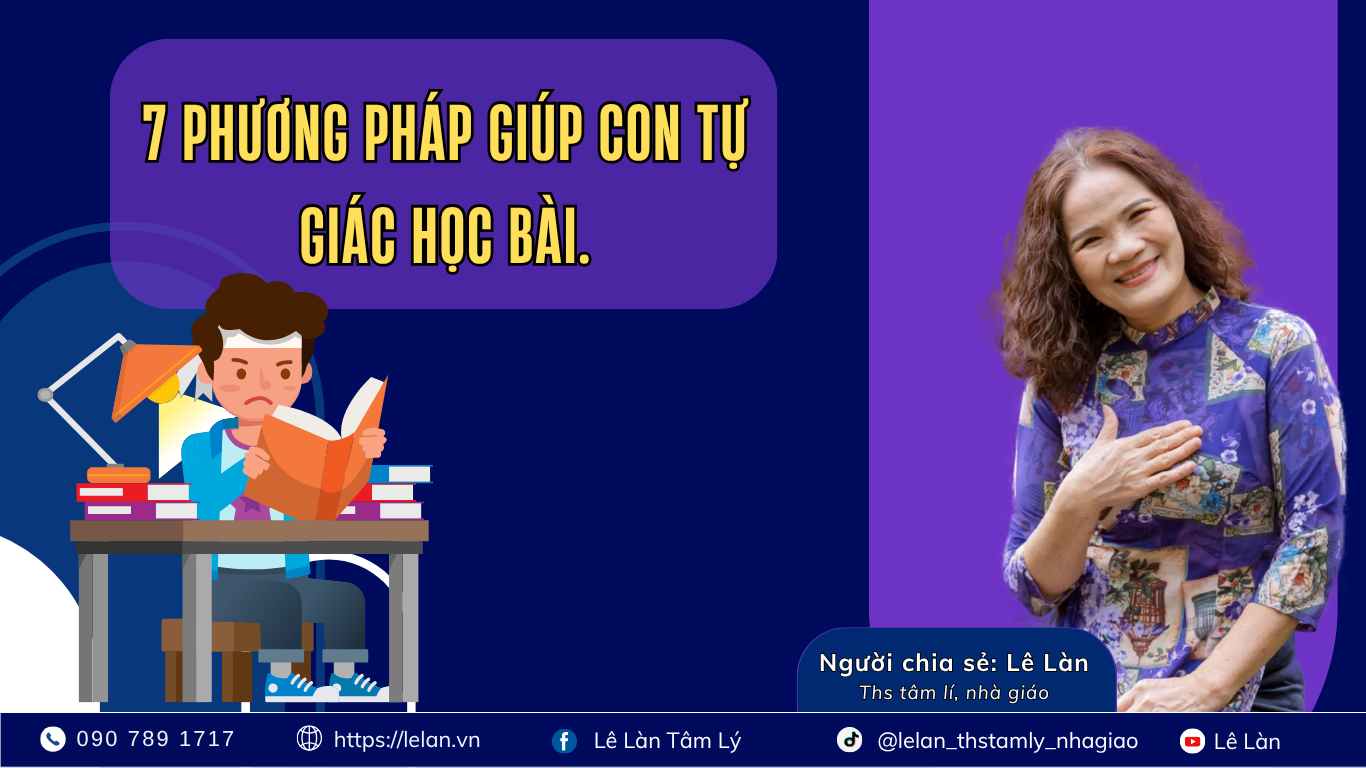 7 Phương pháp giúp con tự giác học bài.