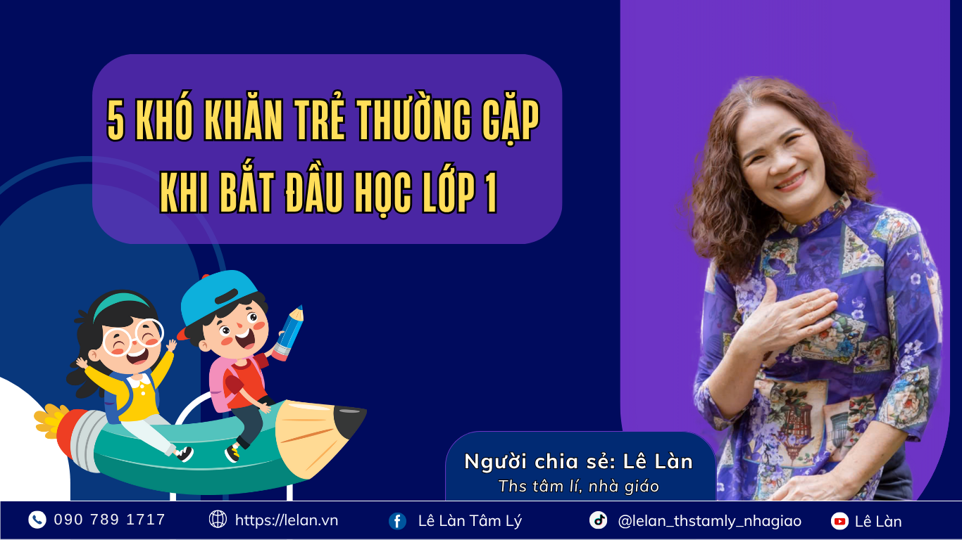5 Khó Khăn Trẻ Thường Gặp Khi Bắt Đầu Học Lớp 1