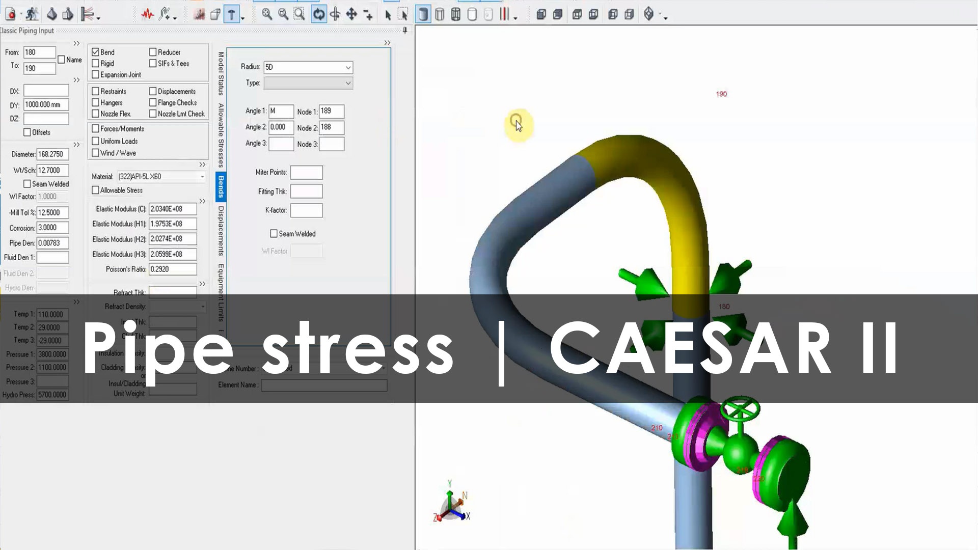 Phân tích ứng suất đường ống (Pipe stress analysis) sử dụng phần mềm ...