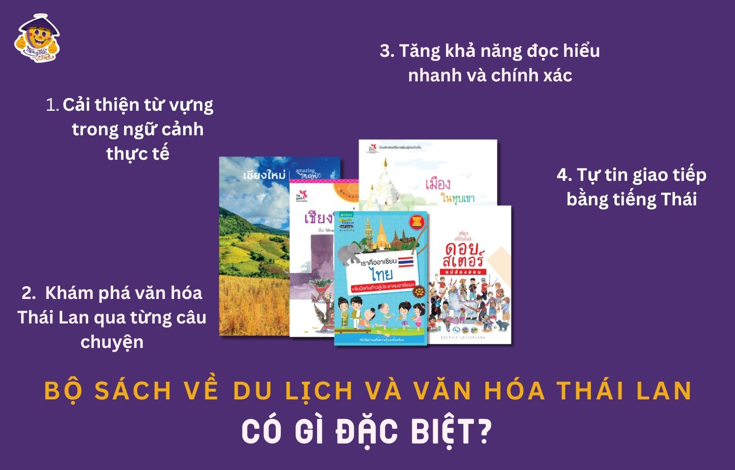 Tặng tài liệu học tiếng Thái PDF: Bộ sách du lịch và văn hóa Thái Lan thú vị