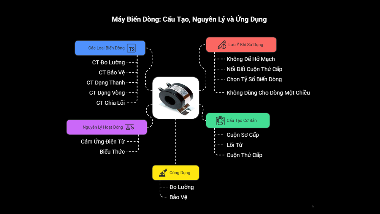 Máy biến dòng (CT: Current Transformer - 変流器) là gì?